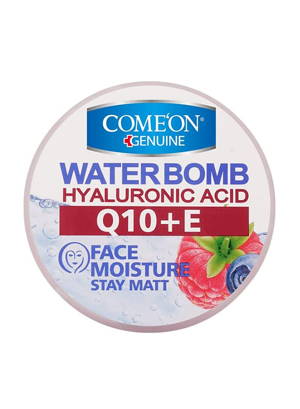 Come'on Water Bomb Hyaluronic Acid Q10 + Vitamine E Stay Matt Face Moisturizer, 240ml
Come'on Water Bomb Hyaluronic Acid Q10 + Vitamine E Stay Matt Face Moisturizer, 240ml