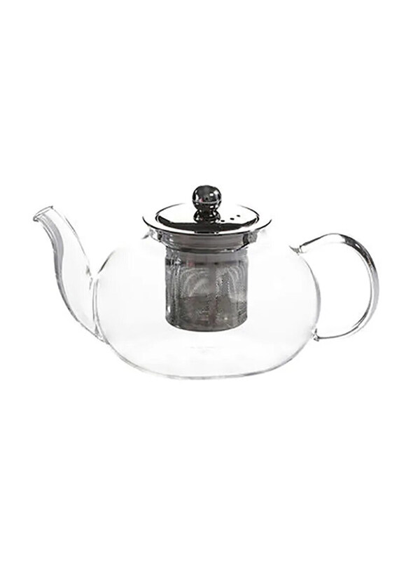 Life Smile 18.5cm Glass Round Teapot with Infuser, 10 x 18.5 x 14.5cm, Clear/Silver
Life Smile 18.5cm Glass Round Teapot with Infuser, 10 x 18.5 x 14.5cm, Clear/Silver