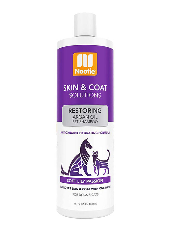 Nootie Soft Lily Passion Restoring Argan Oil Dog & Cat Pet Shampoo, 473ml, Purple
Nootie Soft Lily Passion Restoring Argan Oil Dog & Cat Pet Shampoo, 473ml, Purple