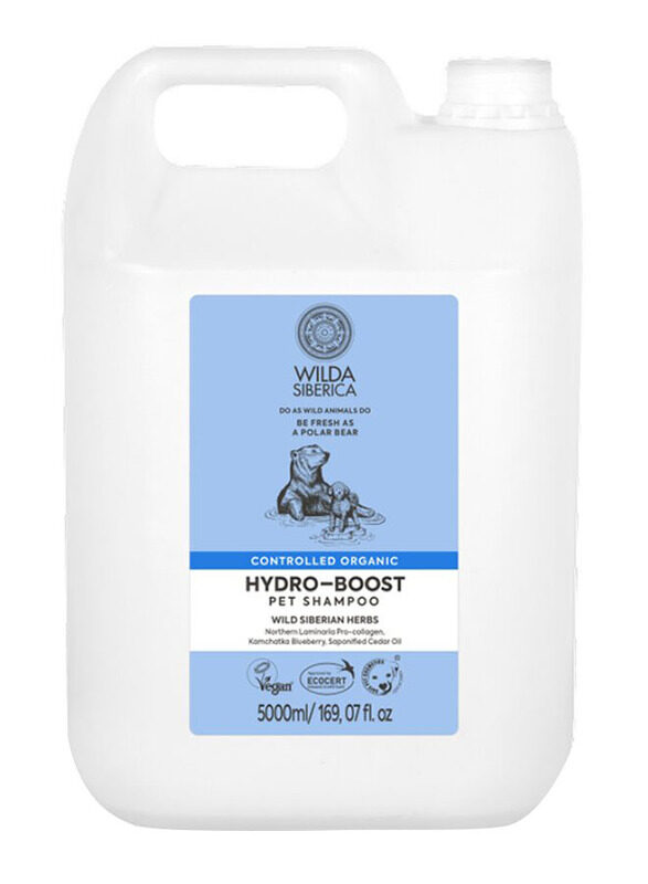 Wilda Siberica Controlled Organic Hydro-Boost Dogs & Cats Shampoo 5 Litre, White
Wilda Siberica Controlled Organic Hydro-Boost Dogs & Cats Shampoo 5 Litre, White
