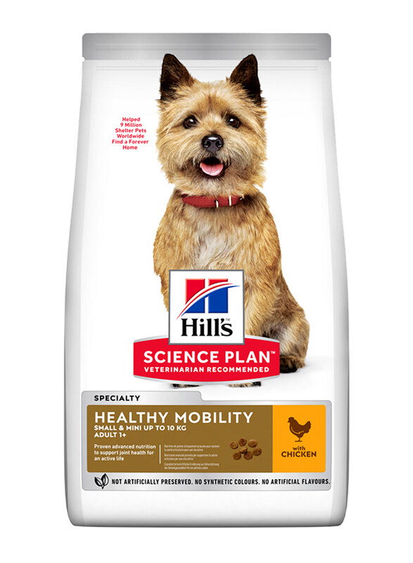 Hill's Science Plan Canine Dry Food Adult Healthy Mobility Mini with Chicken, 1.5 Kg
Hill's Science Plan Canine Dry Food Adult Healthy Mobility Mini with Chicken, 1.5 Kg