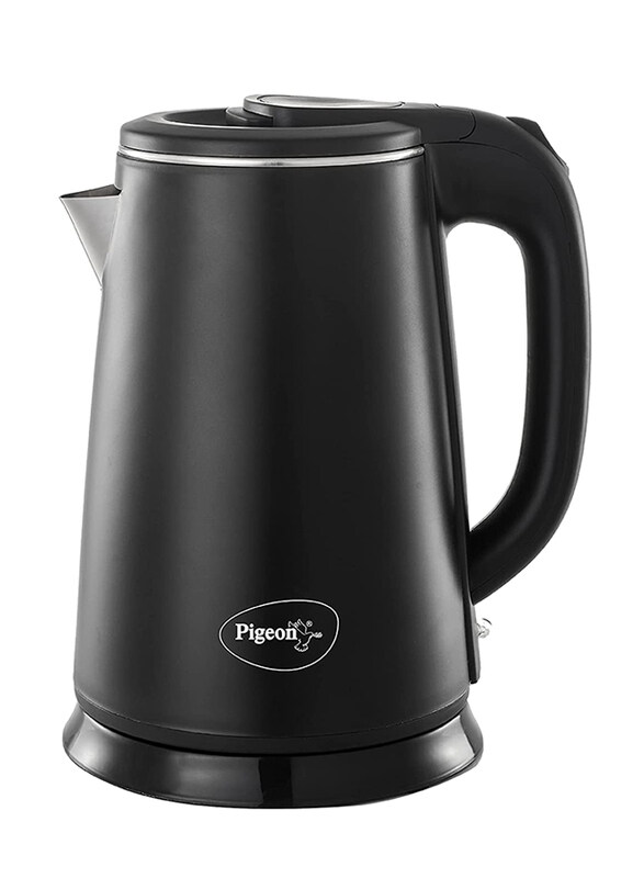 Pigeon 1.8L Ebony Double Wall Cool Touch Stainless Steel Electric Kettle, 1500W, Black
Pigeon 1.8L Ebony Double Wall Cool Touch Stainless Steel Electric Kettle, 1500W, Black