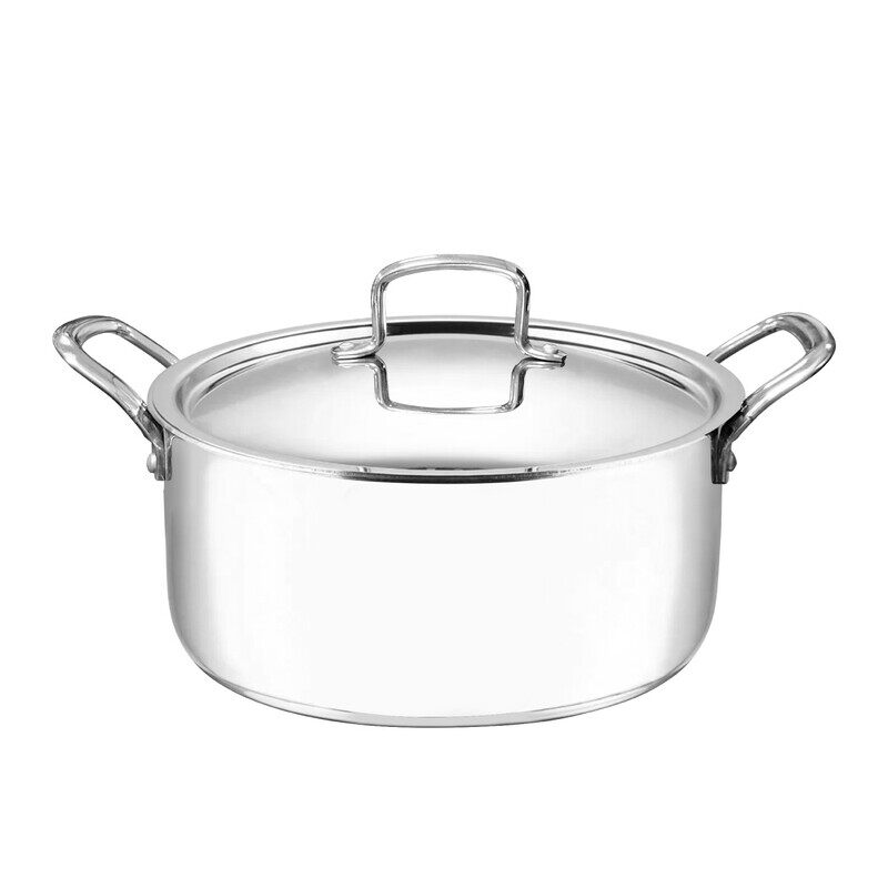 VINOD Smart Triply Stainless Steel Casserole with Lid, 22 cm Diameter, 4.25 Liter Capacity, Induction and Gas Stove Compatible, VTC022
VINOD Smart Triply Stainless Steel Casserole with Lid, 22 cm Diameter, 4.25 Liter Capacity, Induction and Gas Stove Compatible, VTC022