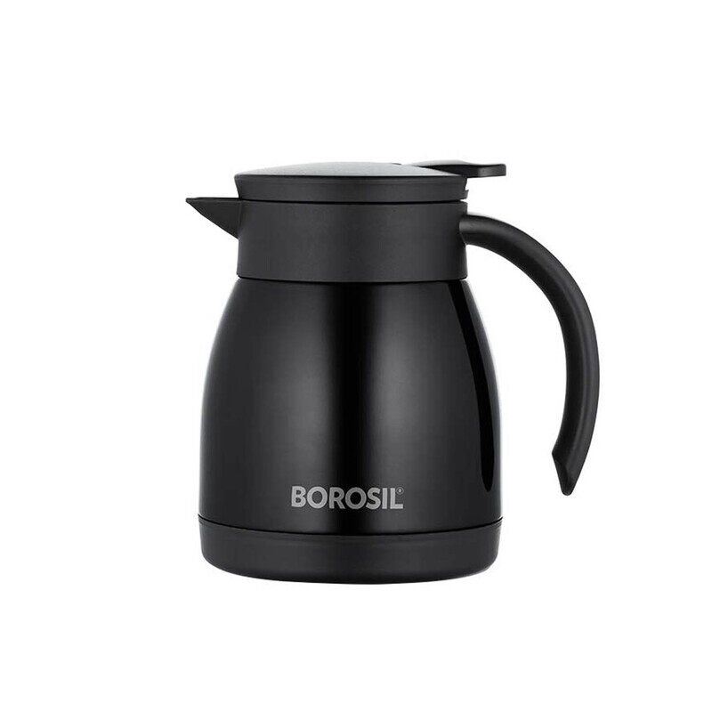 BOROSIL VACUUM INSULATED STAINLESS STEEL TEAPOT FLASK VACUUM INSULATED COFFEE POT BLACK - 500 ML
BOROSIL VACUUM INSULATED STAINLESS STEEL TEAPOT FLASK VACUUM INSULATED COFFEE POT BLACK - 500 ML