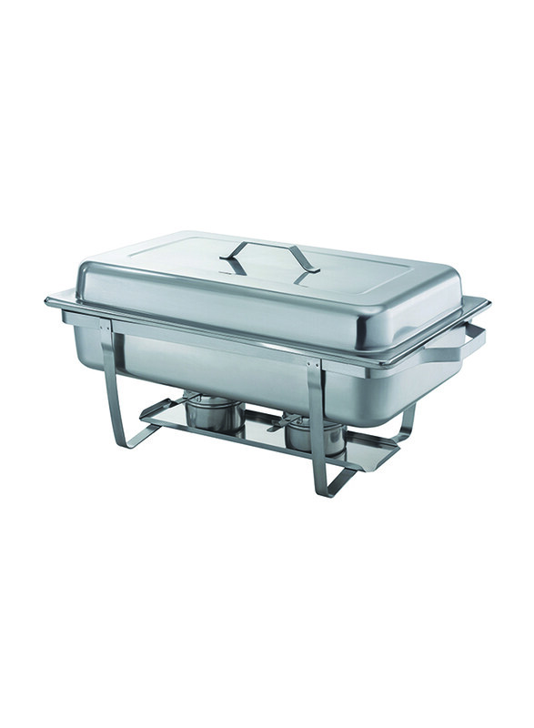 Raj 9 Ltr Stainless Steel Rectangle Single Pan Chafing Dish, VCD001, 60.5x36.8x30.5 cm, Silver
Raj 9 Ltr Stainless Steel Rectangle Single Pan Chafing Dish, VCD001, 60.5x36.8x30.5 cm, Silver