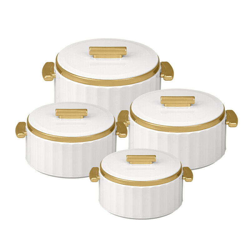 Selvel Camry 4-Piece Insulated Hot Pot Set - Classic White Casseroles / Serving Bowls / Hot Food Containers, Keeps Meals Hot & Fresh for Hours (1L, 1.
Selvel Camry 4-Piece Insulated Hot Pot Set - Classic White Casseroles / Serving Bowls / Hot Food Containers, Keeps Meals Hot & Fresh for Hours (1L, 1.