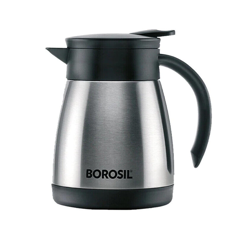 BOROSIL VACUUM INSULATED STAINLESS STEEL TEAPOT FLASK VACUUM INSULATED COFFEE POT - 500 ML
BOROSIL VACUUM INSULATED STAINLESS STEEL TEAPOT FLASK VACUUM INSULATED COFFEE POT - 500 ML