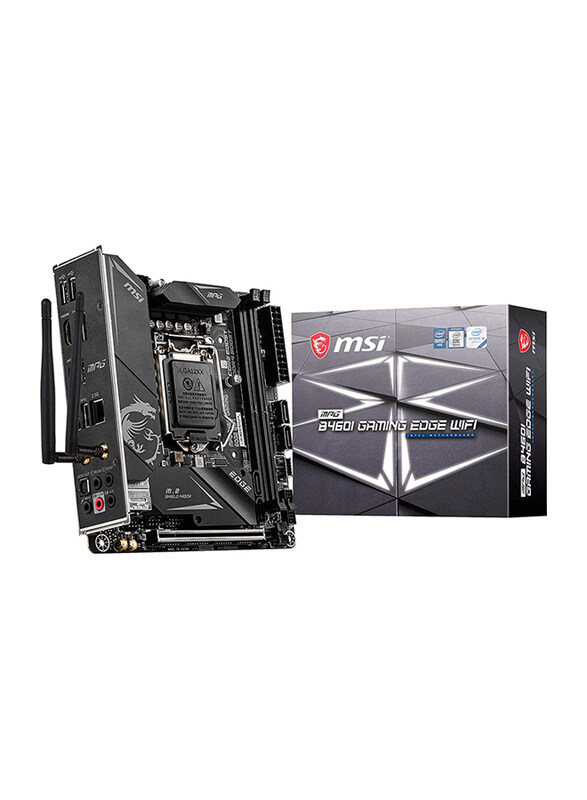 MSI MPG B460I Gaming Edge WiFi Gaming Motherboard (Mini-ITX, 10th Gen Intel Core, LGA 1200 Socket, DDR4, Dual M.2 Slots, USB 3.0, 2.5G LAN, WiFi 6, DP
MSI MPG B460I Gaming Edge WiFi Gaming Motherboard (Mini-ITX, 10th Gen Intel Core, LGA 1200 Socket, DDR4, Dual M.2 Slots, USB 3.0, 2.5G LAN, WiFi 6, DP