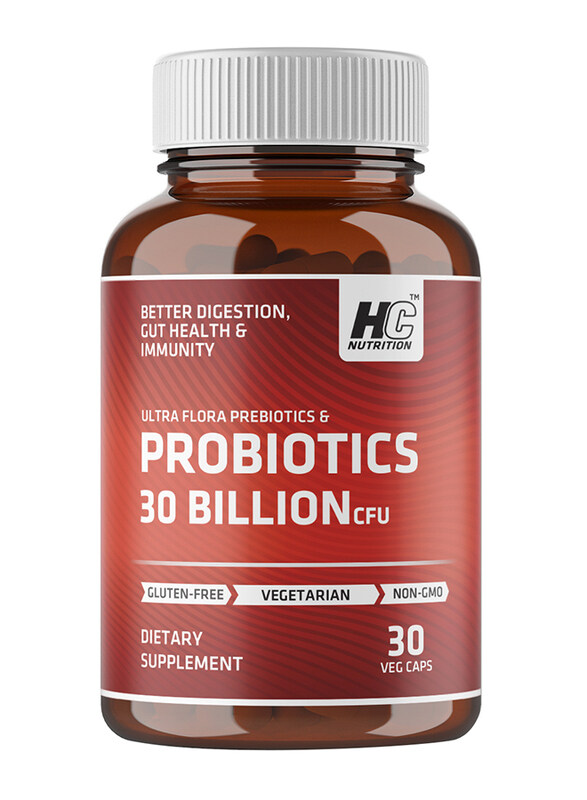 HC Nutrition Ultra Flora Prebiotics & Probiotics 30 Billion CFU Dietary Supplement, 30 Capsules
HC Nutrition Ultra Flora Prebiotics & Probiotics 30 Billion CFU Dietary Supplement, 30 Capsules