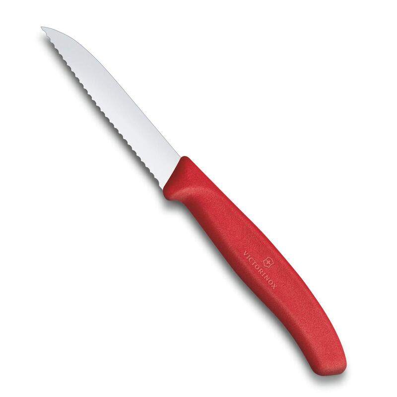 Victorinox Swiss Classic Paring Knife 6.7431 Red Swiss made paring knife with wavy edge
Victorinox Swiss Classic Paring Knife 6.7431 Red Swiss made paring knife with wavy edge