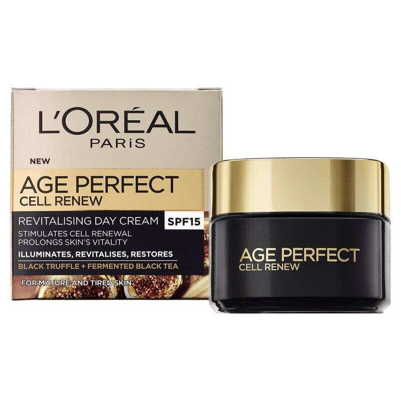 L'Oreal Age Perfect Cell Renew Advanced Restoring Day Cream SPF 15 50ml/1.7oz by L'Oreal Paris
L'Oreal Age Perfect Cell Renew Advanced Restoring Day Cream SPF 15 50ml/1.7oz by L'Oreal Paris
