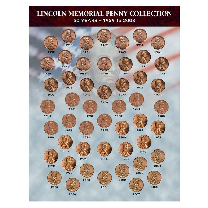 American Coin Treasures American Coin Treasures Lincoln Memorial Penny Collection 1959-2008 Novelty
American Coin Treasures American Coin Treasures Lincoln Memorial Penny Collection 1959-2008 Novelty