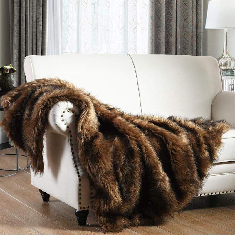 HORIMOTE HOME Luxury Faux Fur Throw Blanket, Brown High Pile Mixed Throw Blanket, Super Warm, Fuzzy, Elegant, Fluffy Decoration Blanket Scarf for Sofa
HORIMOTE HOME Luxury Faux Fur Throw Blanket, Brown High Pile Mixed Throw Blanket, Super Warm, Fuzzy, Elegant, Fluffy Decoration Blanket Scarf for Sofa