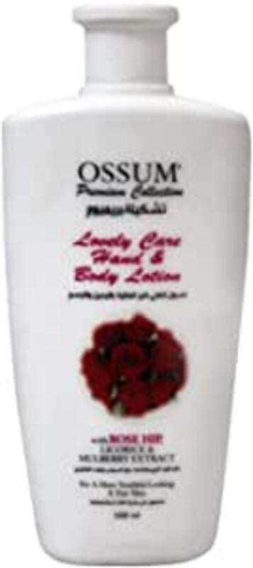 OSSUM Lovely Care Hand & Body Lotion with Rose HIP, Licorice, & Mulberry Extract - 250 ml
OSSUM Lovely Care Hand & Body Lotion with Rose HIP, Licorice, & Mulberry Extract - 250 ml