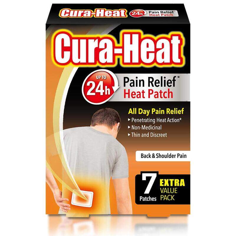 Cura-Heat Back and Shoulder Pain Heat Patch 7 Patches Targeted Pain Relief Pain Relief up to 24h Penetrating Heat Action
Cura-Heat Back and Shoulder Pain Heat Patch 7 Patches Targeted Pain Relief Pain Relief up to 24h Penetrating Heat Action