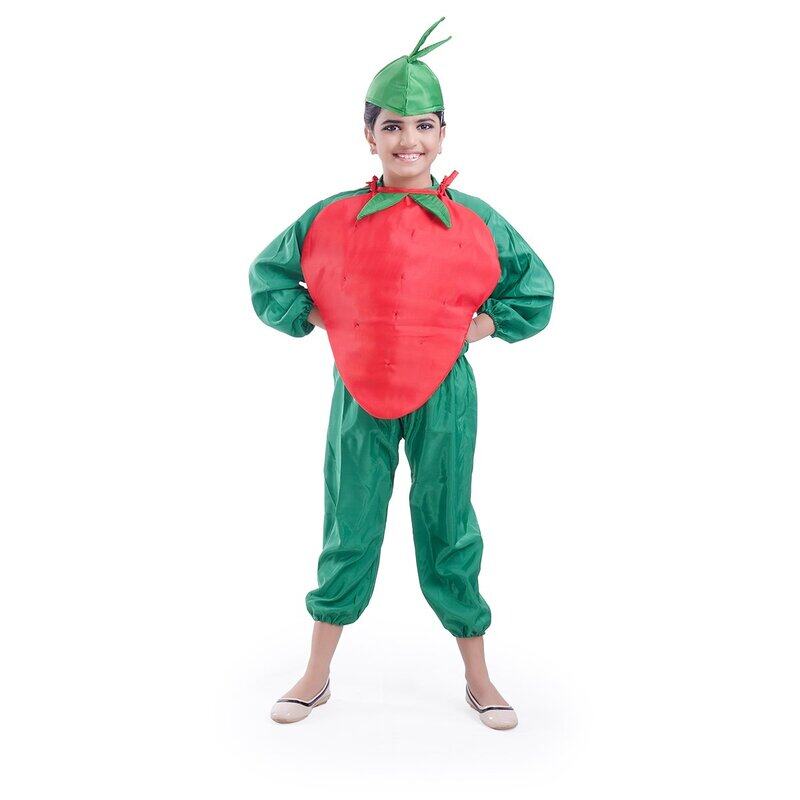 Fancydresswale Strawberry Fruit Dress with Green Jumpsuit for Kids, 2.5-4 Years, Red/Green
Fancydresswale Strawberry Fruit Dress with Green Jumpsuit for Kids, 2.5-4 Years, Red/Green