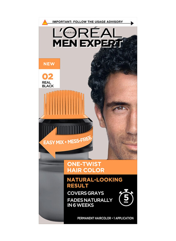 L'Oréal Paris L'Oreal Paris Men Expert One Twist Mess Free Permanent Hair Color, 02 Real Black
L'Oréal Paris L'Oreal Paris Men Expert One Twist Mess Free Permanent Hair Color, 02 Real Black