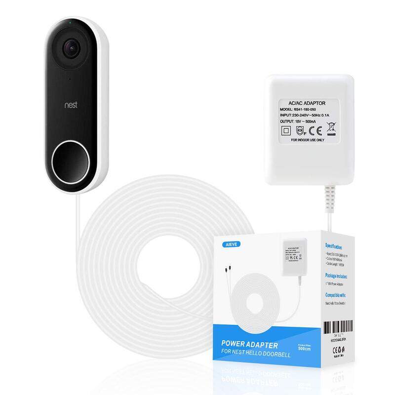 Power Supply for Nest Video Doorbell,AIEVE Power Adapter Transformer for Google Nest Hello Video Doorbell,Eufy,SimpliSafe, Ezviz and Arlo Video Doorbe
Power Supply for Nest Video Doorbell,AIEVE Power Adapter Transformer for Google Nest Hello Video Doorbell,Eufy,SimpliSafe, Ezviz and Arlo Video Doorbe