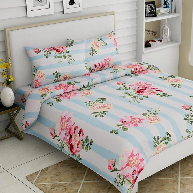 Haus & Kinder 3-Piece Eden of Roses 100% Cotton Bedsheet Set, 1 Fitted Sheet + 2 Pillow Cases, Double, Blue
Haus & Kinder 3-Piece Eden of Roses 100% Cotton Bedsheet Set, 1 Fitted Sheet + 2 Pillow Cases, Double, Blue