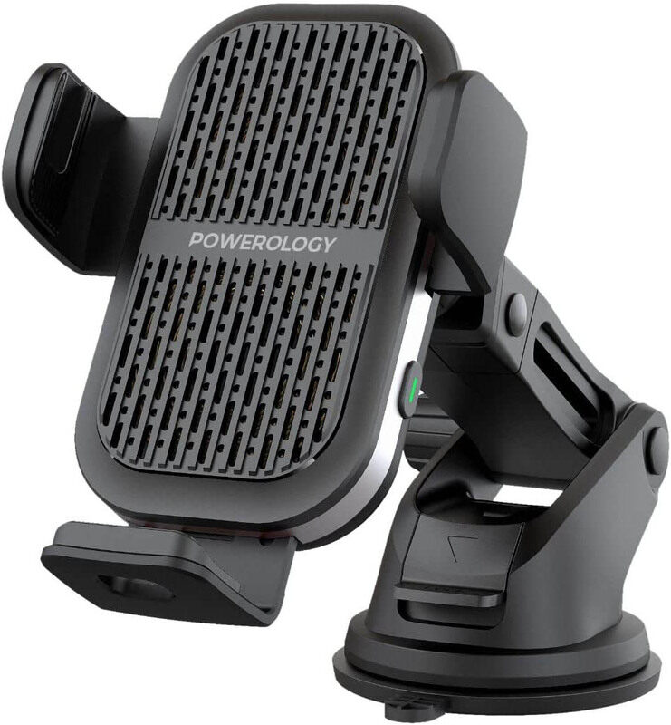 Powerology Dual Coil Car Mount Wireless Charger, Built-in Cooling Fan 15W with USB-C Cable and 1-Meters, PCCSR009, Black
Powerology Dual Coil Car Mount Wireless Charger, Built-in Cooling Fan 15W with USB-C Cable and 1-Meters, PCCSR009, Black