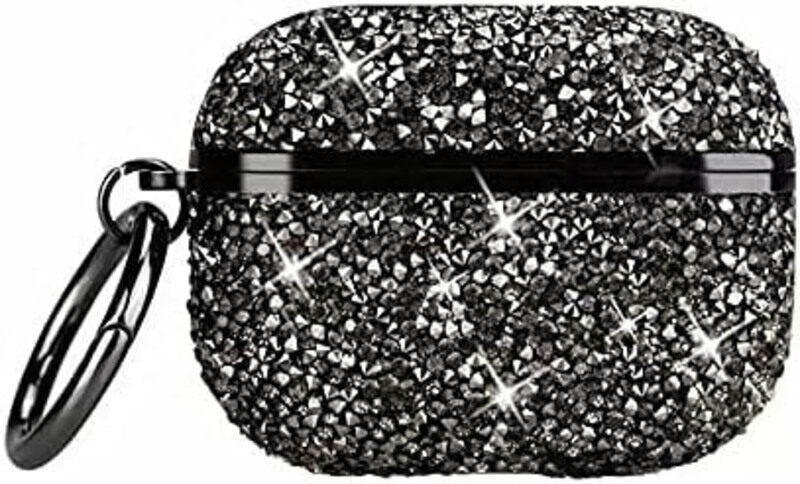 Generic Crystal Protective Wireless Charging Bling Glitter Drop Proof Protection Case Cover with Keychain and Cute Twist for Apple Airpod Pro 2, Black
Generic Crystal Protective Wireless Charging Bling Glitter Drop Proof Protection Case Cover with Keychain and Cute Twist for Apple Airpod Pro 2, Black
