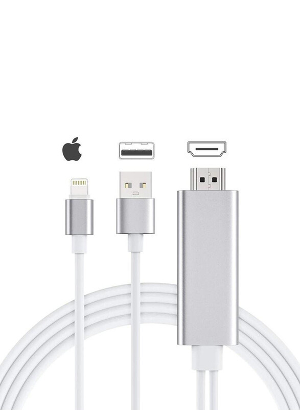 Choetech 1.8-Meters Lightning Cable Lightning Male To HDMI Cable for iPhone, White
Choetech 1.8-Meters Lightning Cable Lightning Male To HDMI Cable for iPhone, White