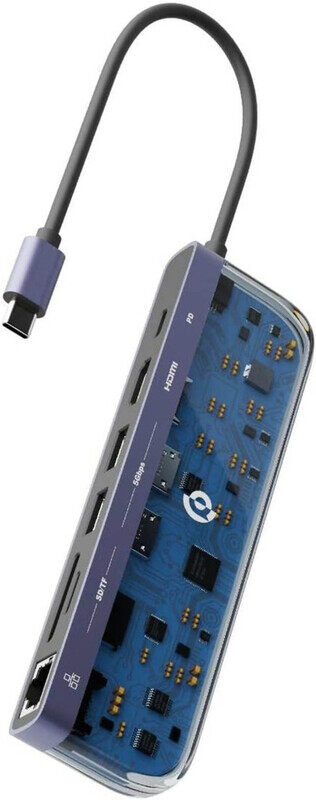 Powerology Crystalline Series 7 In 1 USB-C Multiport Hub for Universal Laptop/Tablet, Multicolour
Powerology Crystalline Series 7 In 1 USB-C Multiport Hub for Universal Laptop/Tablet, Multicolour