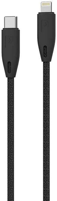 Powerology 1.2-Meters Braided Lightning Data Cable, Fast Charging USB Type-C to Lightning MFi Certified for Apple Devices, PCAB001-BK, Black
Powerology 1.2-Meters Braided Lightning Data Cable, Fast Charging USB Type-C to Lightning MFi Certified for Apple Devices, PCAB001-BK, Black