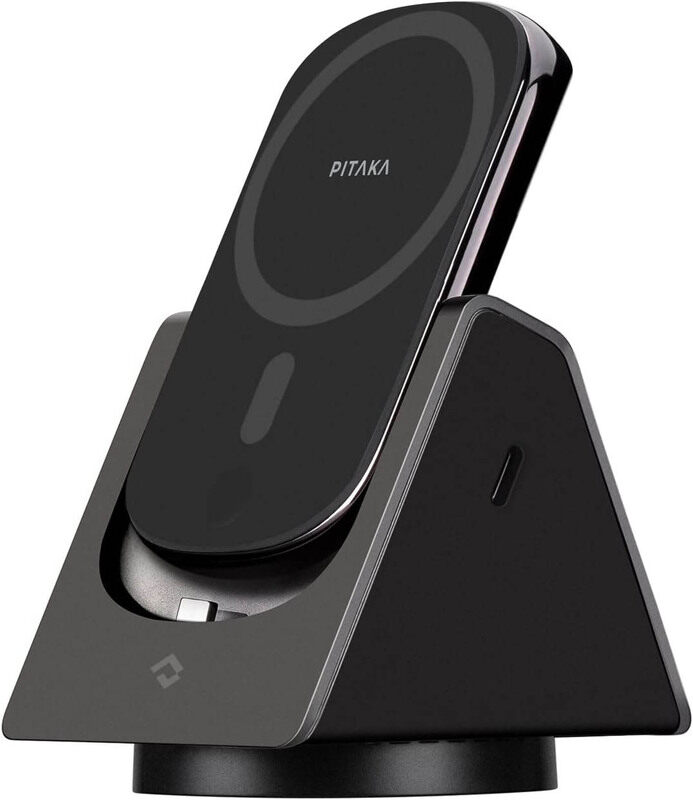 Pitaka 3-in-1 Wireless Charger with QE Fast Charging Stand Magize Slider Magnetic Charging Dock for iPhone 13/12 & AirPods Pro/3/2, Black
Pitaka 3-in-1 Wireless Charger with QE Fast Charging Stand Magize Slider Magnetic Charging Dock for iPhone 13/12 & AirPods Pro/3/2, Black