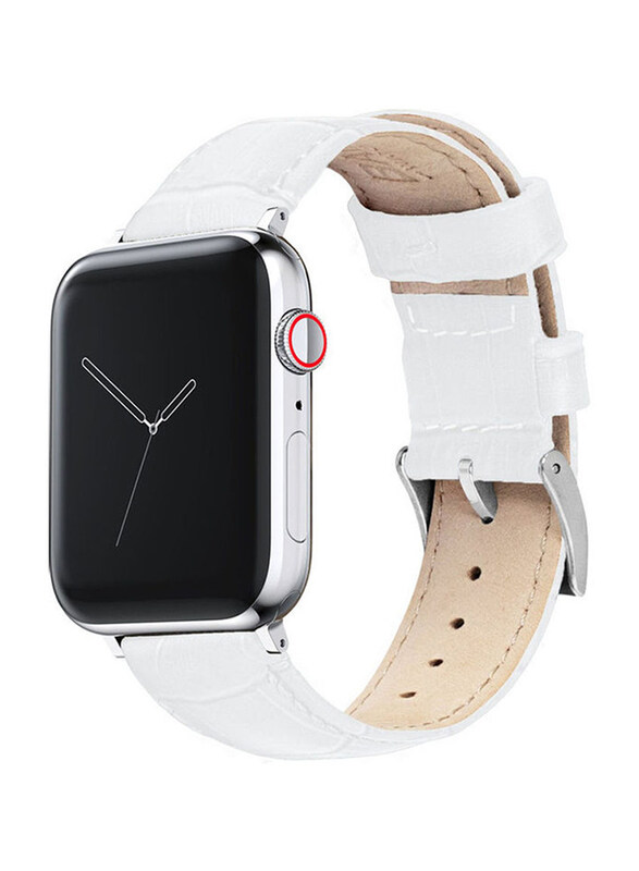Mocom Leather Replacement Watch Band for Apple Watch Series 6/SE/5/4/3/2/1 40mm/38mm, White
Mocom Leather Replacement Watch Band for Apple Watch Series 6/SE/5/4/3/2/1 40mm/38mm, White