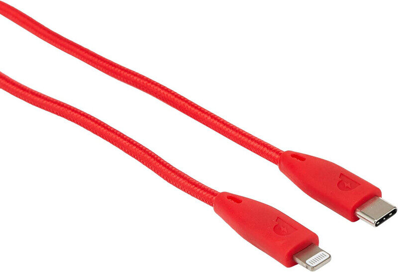Powerology 1.2-Meter Braided USB Type-C Cable, Lightning to USB Type-C for Smartphones/Tablets, Red
Powerology 1.2-Meter Braided USB Type-C Cable, Lightning to USB Type-C for Smartphones/Tablets, Red