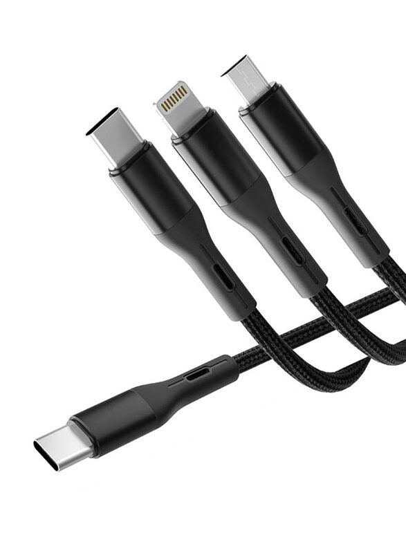 Green Lion 1.2-Meters 3-in-1 Multiple Types Cable with Stand, Fast Charging, Unplugging Tests, USB Type-C To USB Type-C, Lightning, Micro USB for Suit
Green Lion 1.2-Meters 3-in-1 Multiple Types Cable with Stand, Fast Charging, Unplugging Tests, USB Type-C To USB Type-C, Lightning, Micro USB for Suit