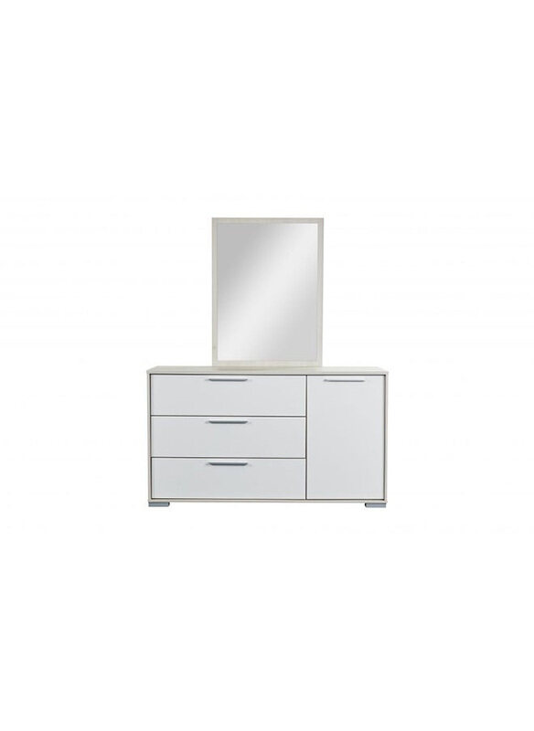 Danube Home Thomas Durable Modern Design Dresser with Mirror & Storage, White/Light Oak
Danube Home Thomas Durable Modern Design Dresser with Mirror & Storage, White/Light Oak