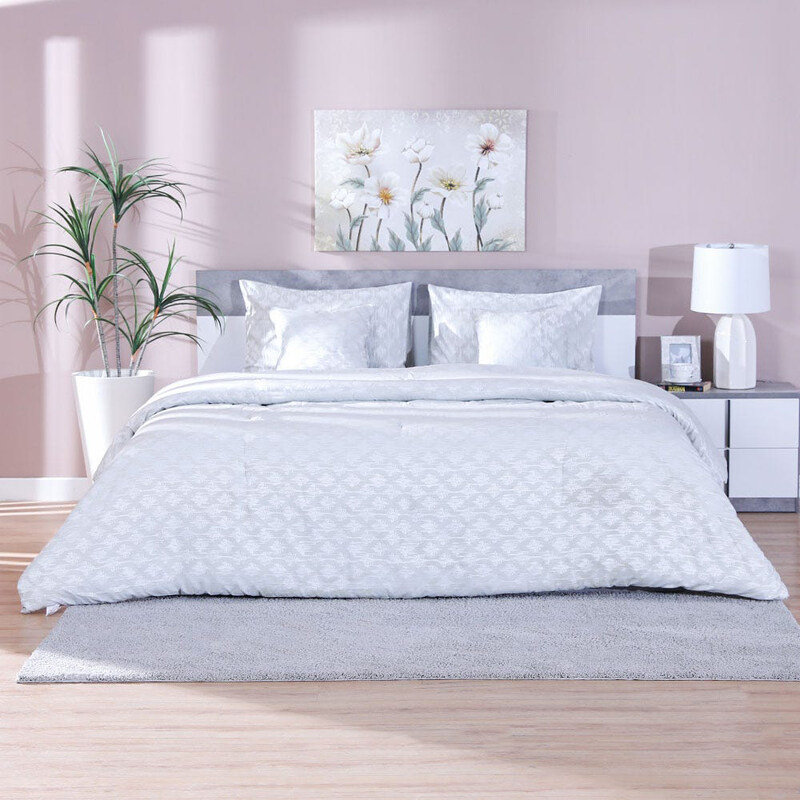 Danube Home 5-Piece Arianna Comforter 100% Cotton Fill & 100% Polyester Bedding Set, 2 Pillow Cover, 2 Cushion Cover For Bedroom, King, White
Danube Home 5-Piece Arianna Comforter 100% Cotton Fill & 100% Polyester Bedding Set, 2 Pillow Cover, 2 Cushion Cover For Bedroom, King, White