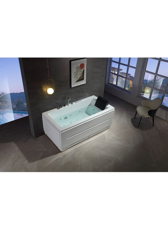 Danube Home Milano Atlantis Plus Massage Bath Tub with Digital Panel Air Bubble, White
Danube Home Milano Atlantis Plus Massage Bath Tub with Digital Panel Air Bubble, White