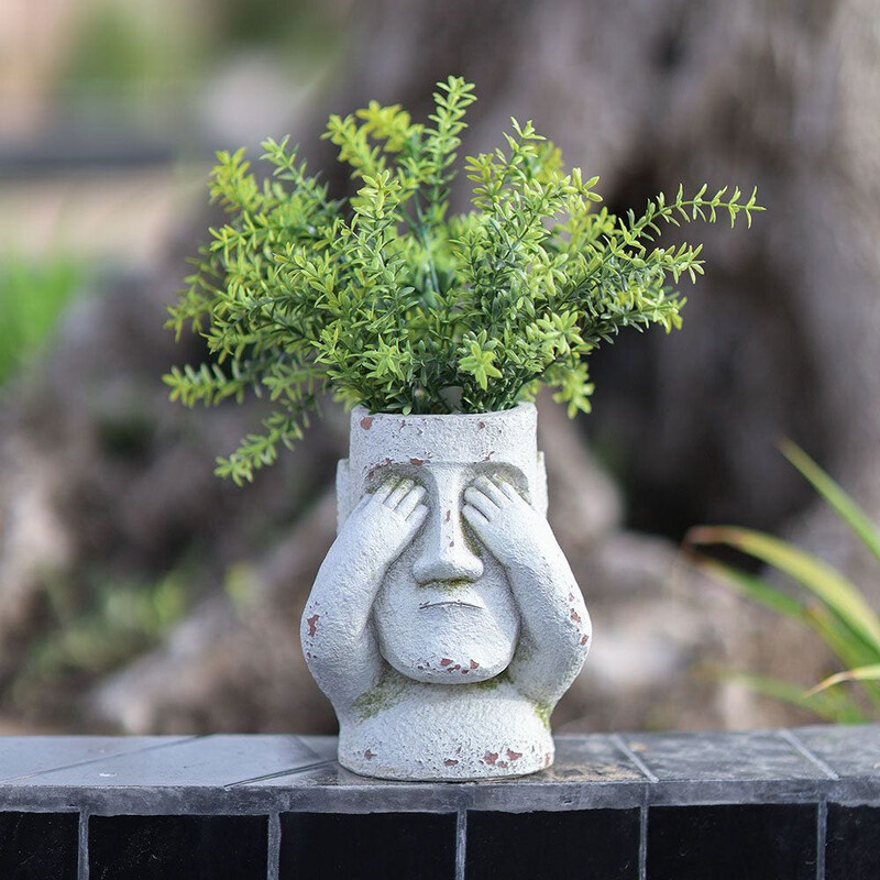Danube Home MGO Covering Eyes Human Sculpture Planter Pots Decoration Garden Ornaments Decor For Indoor Outdoor Greenery, 30 x 30cm, Multicolour
Danube Home MGO Covering Eyes Human Sculpture Planter Pots Decoration Garden Ornaments Decor For Indoor Outdoor Greenery, 30 x 30cm, Multicolour