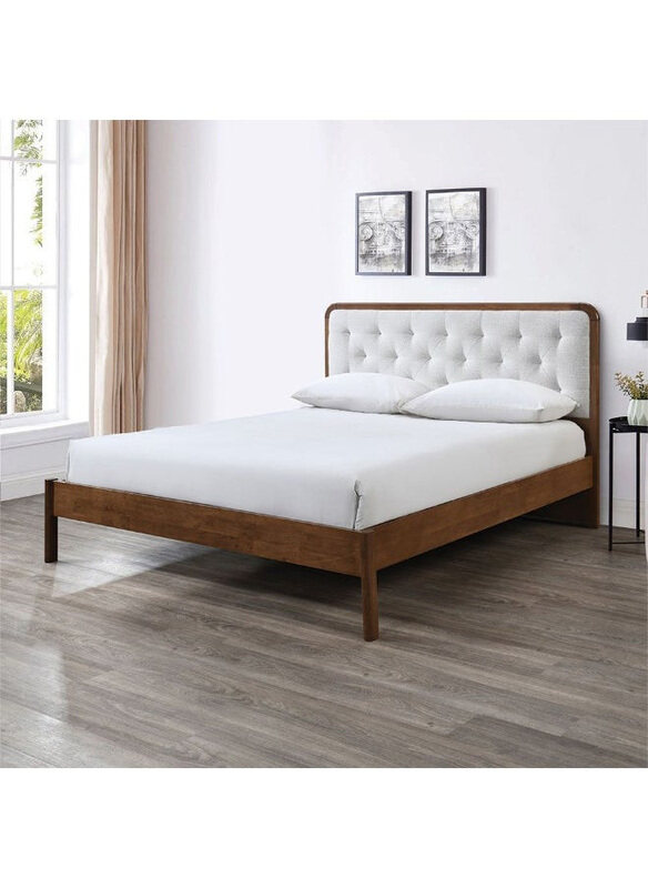 Danube Home Derby Melrose Solid Wood King Bed with Upholstered Headboard Modern Design Wooden Double Bed Frame Furniture, Beige
Danube Home Derby Melrose Solid Wood King Bed with Upholstered Headboard Modern Design Wooden Double Bed Frame Furniture, Beige