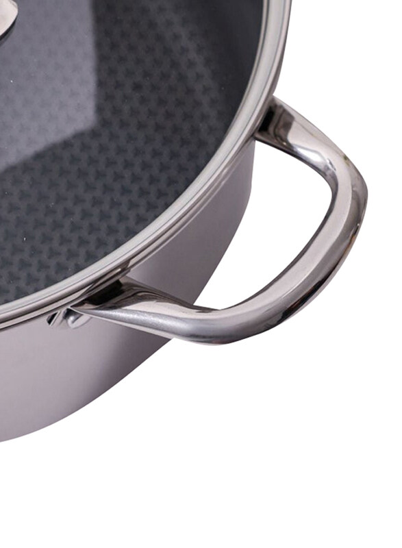 Danube Home 26cm Chef's Delight Celina Pro Stainless Steel Casserole with Lid, 26x12x37 cm, Silver
Danube Home 26cm Chef's Delight Celina Pro Stainless Steel Casserole with Lid, 26x12x37 cm, Silver