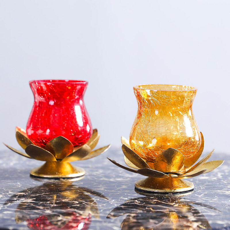 Danube Home 2-Piece Arianna Lotus Flower Votive Decorative Candle Holders, Multicolour
Danube Home 2-Piece Arianna Lotus Flower Votive Decorative Candle Holders, Multicolour