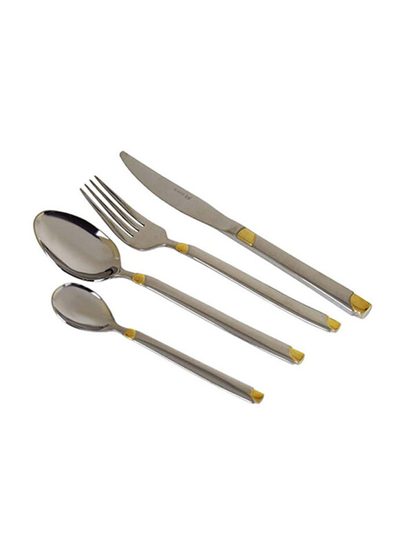 Danube Home 24-Piece Cutlery Set, Gold