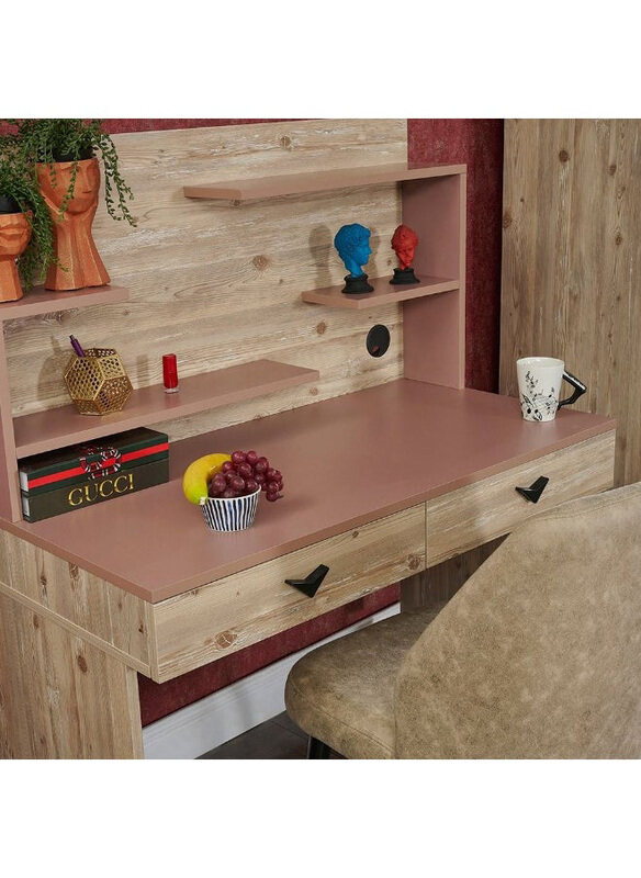 Danube Home Bliss 3 Drawer Modern Design Dresser with Mirror & Storage, Oak/Pink
Danube Home Bliss 3 Drawer Modern Design Dresser with Mirror & Storage, Oak/Pink