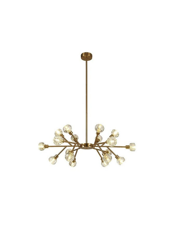 Danube Home Delfina Chandelier, Metal + Glass, D 93 x 93 x H 120, G9, Antique Brass
Danube Home Delfina Chandelier, Metal + Glass, D 93 x 93 x H 120, G9, Antique Brass