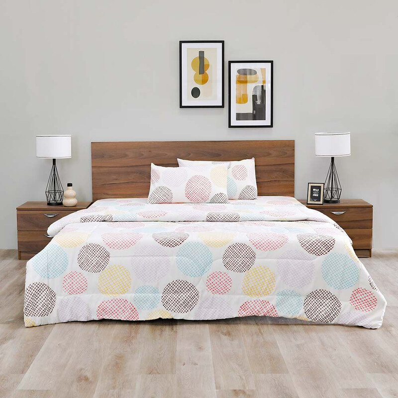 Danube Home Sterling Multi 100% Cotton Double Comforter Soft And Lightweight Bedding Set, 4 Pieces, Multicolour
Danube Home Sterling Multi 100% Cotton Double Comforter Soft And Lightweight Bedding Set, 4 Pieces, Multicolour