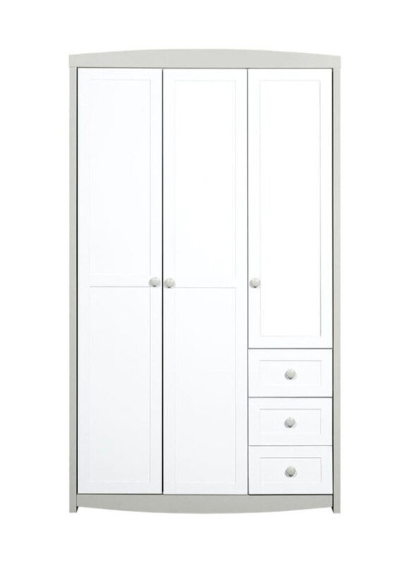 Danube Home Hazel 3-Door Stylish Storage Wardrobe with 3 Drawers & Mirror, Light Beige/White
Danube Home Hazel 3-Door Stylish Storage Wardrobe with 3 Drawers & Mirror, Light Beige/White
