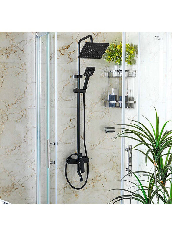 Milano Tina Rain Shower Complete Set Square Brass Rain Shower for Toilets Bathroom Lavatory, Black
Milano Tina Rain Shower Complete Set Square Brass Rain Shower for Toilets Bathroom Lavatory, Black