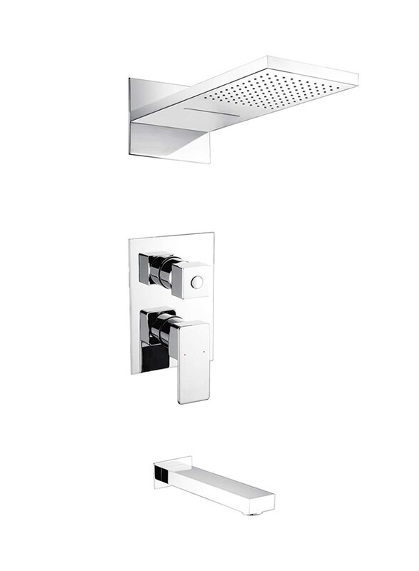 Danube Home Milano Splendid Brass Concealed Shower Mixer with 3 Way Function, Chrome
Danube Home Milano Splendid Brass Concealed Shower Mixer with 3 Way Function, Chrome