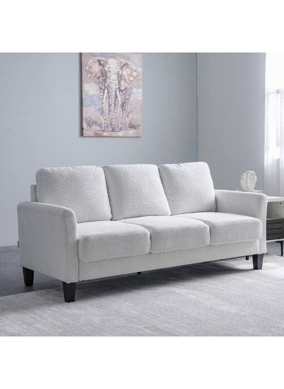 Danube Home Gamorah 3 Seater Fabric Sofa Modern Design Three Seat Sofas Comfortable Living Room Furniture, L 188.5 x W 85 x H 94cm, Cream
Danube Home Gamorah 3 Seater Fabric Sofa Modern Design Three Seat Sofas Comfortable Living Room Furniture, L 188.5 x W 85 x H 94cm, Cream