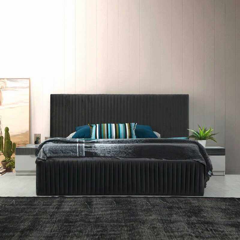 Danube Home Porto King Bed Set+Dresser with Mirror and Pouf, King, White/Grey
Danube Home Porto King Bed Set+Dresser with Mirror and Pouf, King, White/Grey