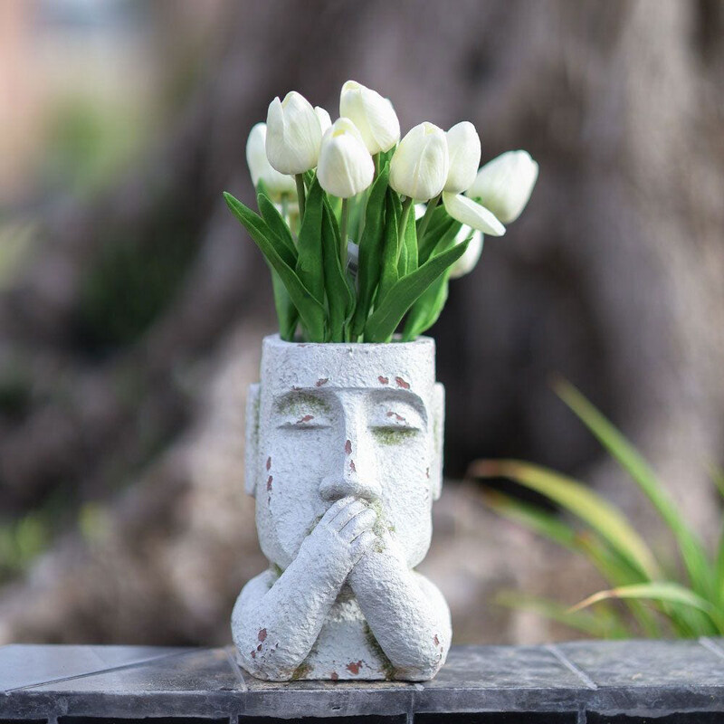 Danube Home MGO Covering Mouth Human Sculpture Planter Pots Decoration Garden Ornaments Decor For Indoor Outdoor Greenery, 24 x 24cm, Multicolour
Danube Home MGO Covering Mouth Human Sculpture Planter Pots Decoration Garden Ornaments Decor For Indoor Outdoor Greenery, 24 x 24cm, Multicolour