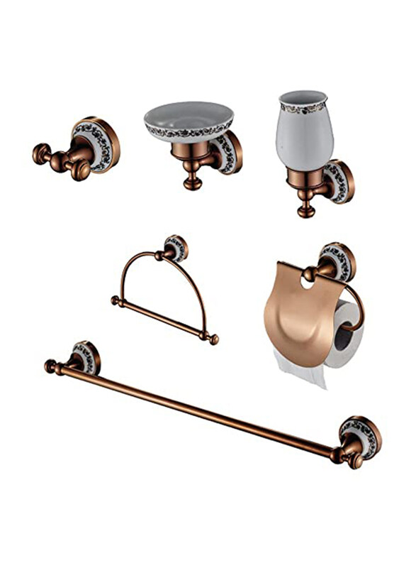 Danube Home 6-Piece Milano Bathroom Accessories Series Gift Set, CK-13RG, Rose Gold
Danube Home 6-Piece Milano Bathroom Accessories Series Gift Set, CK-13RG, Rose Gold